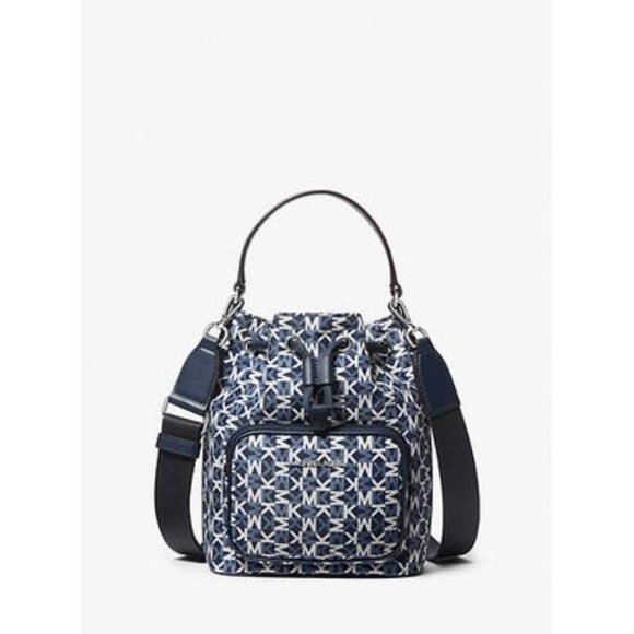 Michael Kors Khai Small Signature Logo Bucket Bag NWT - Picture 1 of 6